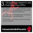 3. Obrigacións respecto dos traballadores e traballadoras: Informar os riscos do seu traballo e medidas de protección e prevención adoptadas. Así como medidas de emerxencia. Consultar aos traballadores e traballadoras e […]