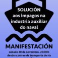 Ante a convocatoria dunha movilización para o sábado 30 realizada pola Plataforma de afectados polos impagos do naval, o Partido Comunista de Galicia comunica ó conxuntos dos e das traballadoras […]