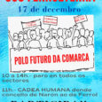 Dende o Partido Comunista de Galicia (PCG), especialmente dende a súa organización en Ferrolterra, queremos amosar o noso total apoio a movilización convocada para este xoves 17 de decembro, convocada […]